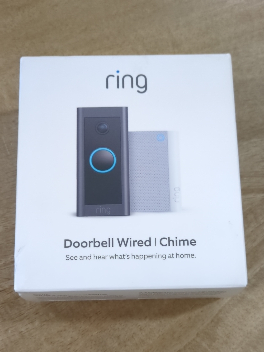 Ring Doorbell Wired Camera With Chime NIB
